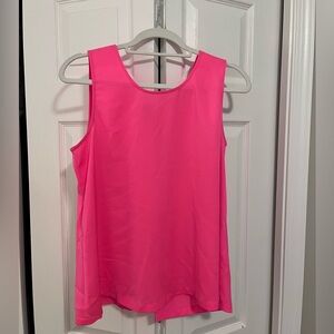 Tie Back Hot Pink JCrew Tank Top - Size 8